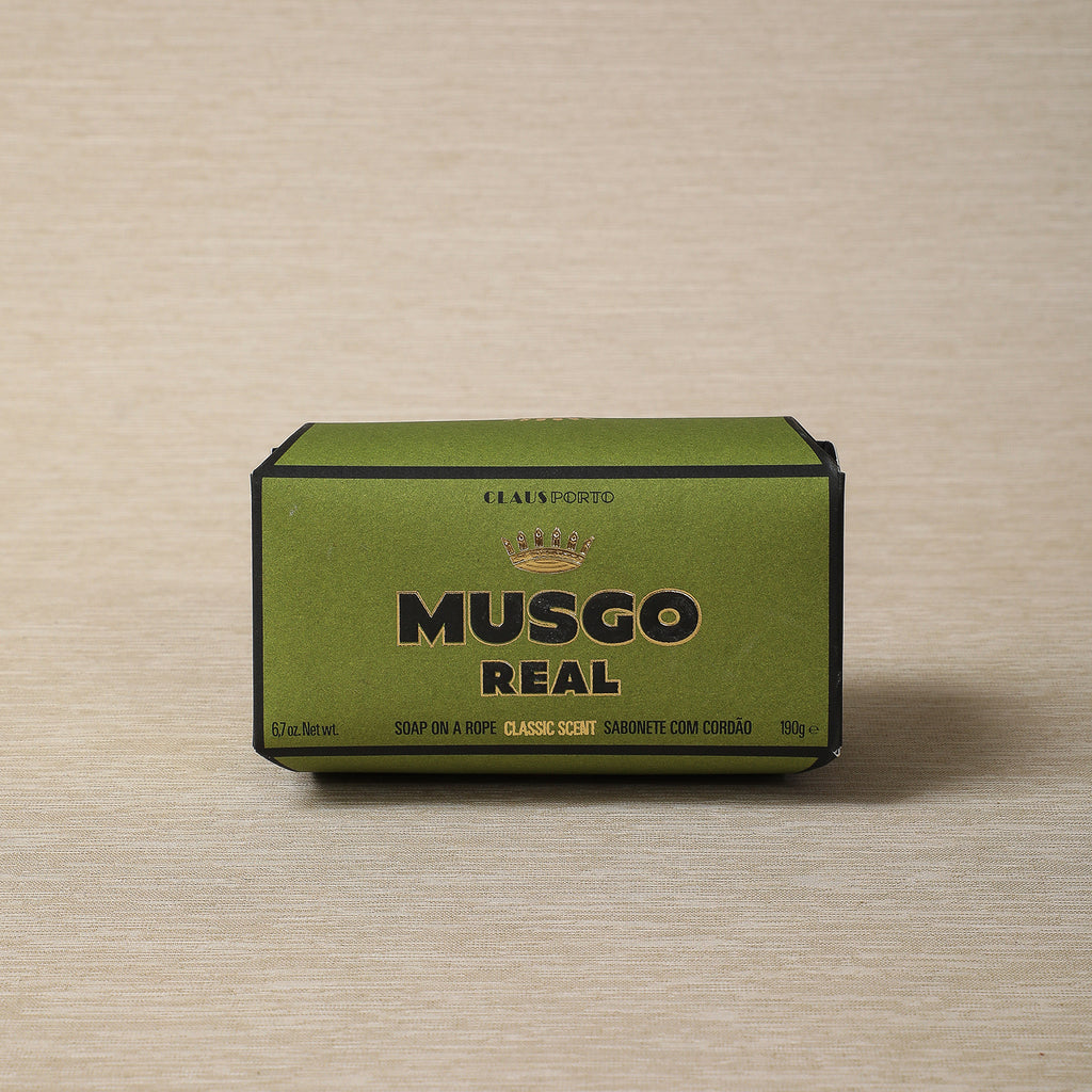 Musco Real soap on a rope