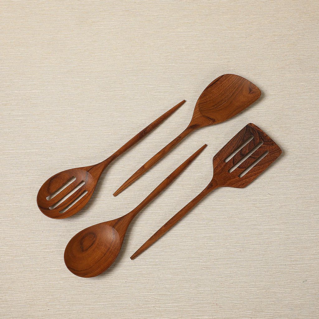 Teak mini kitchen  utensils