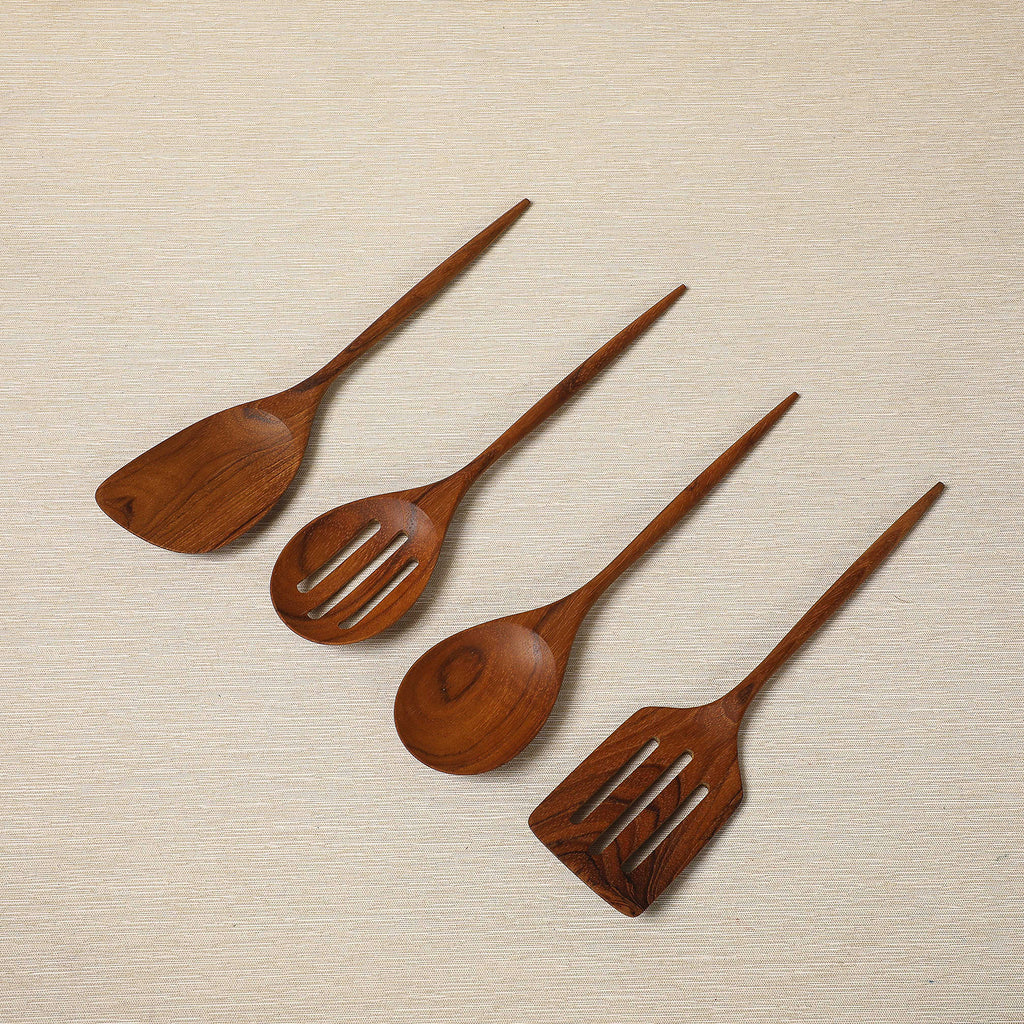 Teak mini kitchen  utensils