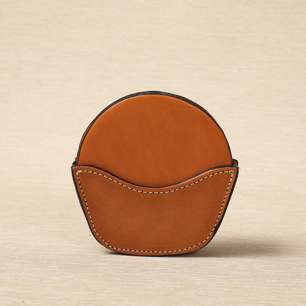 Leather Coaster Set in Caddy