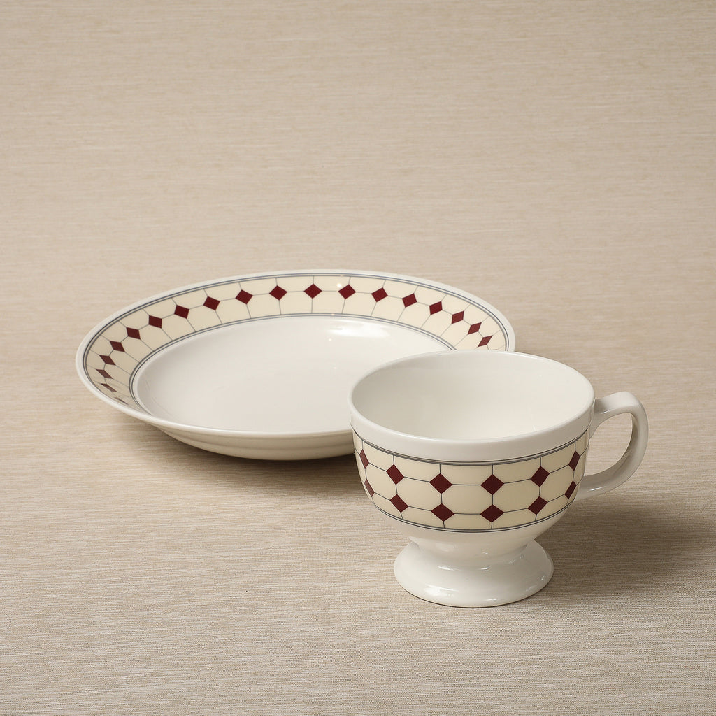 Maison Couleur Diamant No. 10 Bordeaux Dinnerware