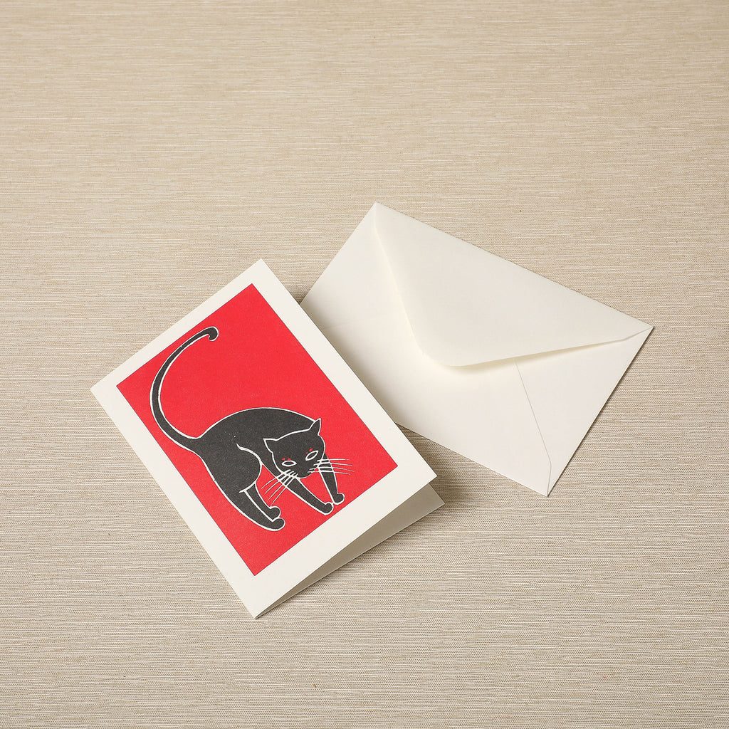 Black Cat Note Card Set