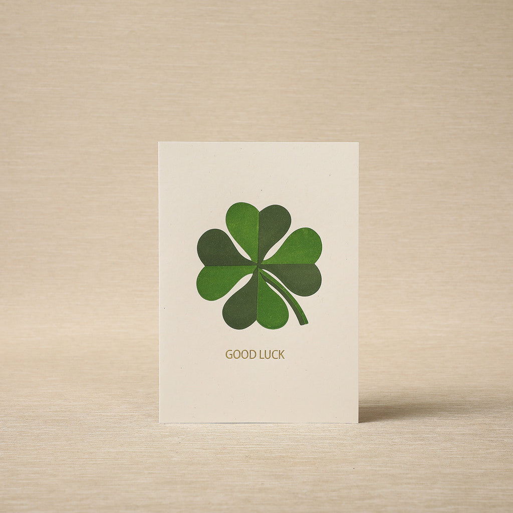 Good Luck Clover Card