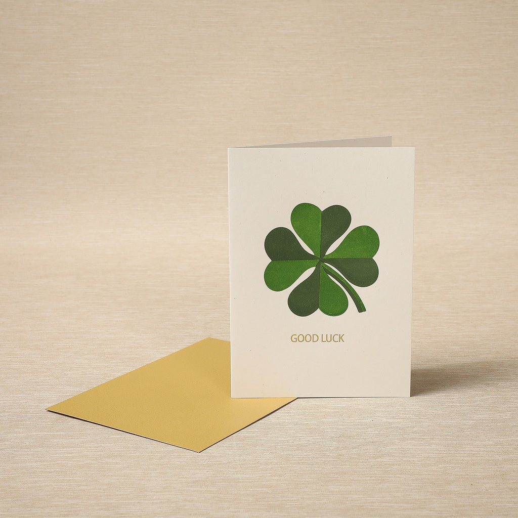 Good Luck Clover Card