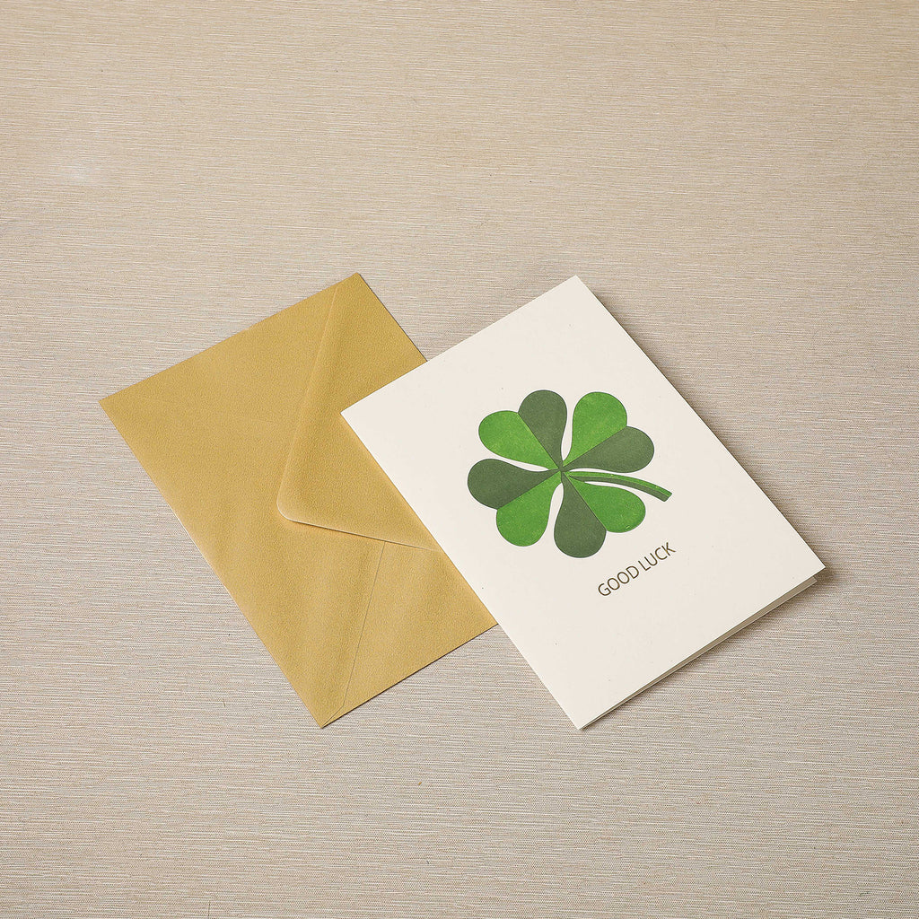 Good Luck Clover Card