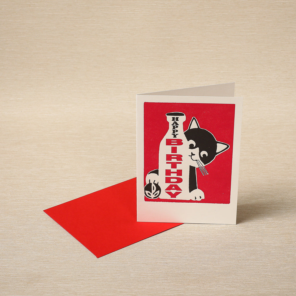 Happy Birthday Cat Card