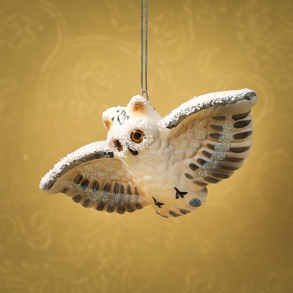 Snowy owl ornament