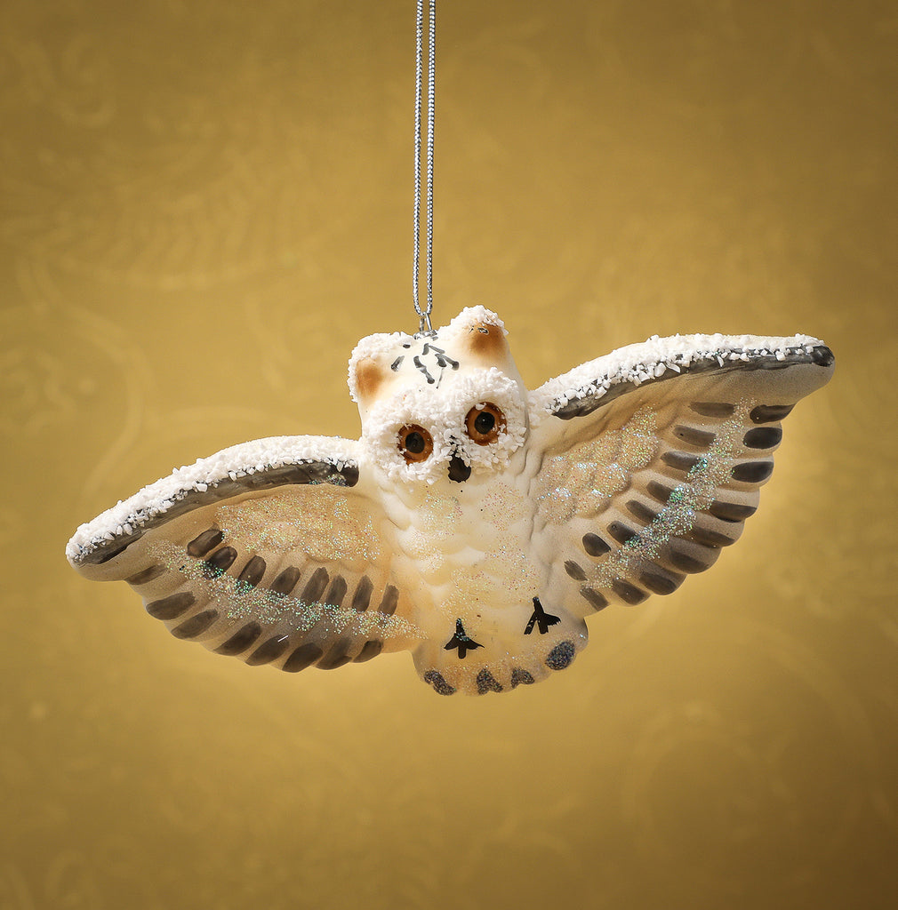 Snowy owl ornament