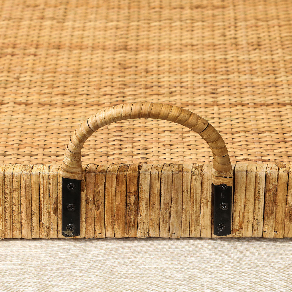 Rectangular Rattan Tray | Copper Beech