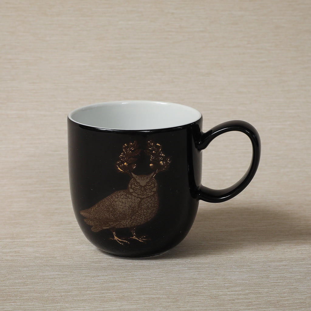 Gold animal motif mug