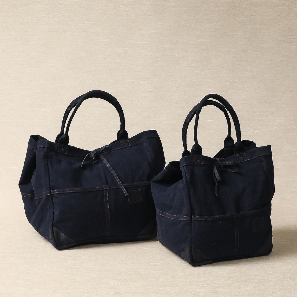 Navy Cotton Canvas Totes