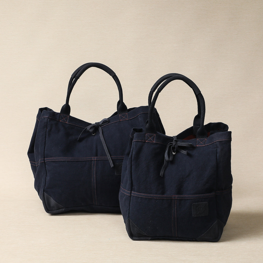 Navy Cotton Canvas Totes