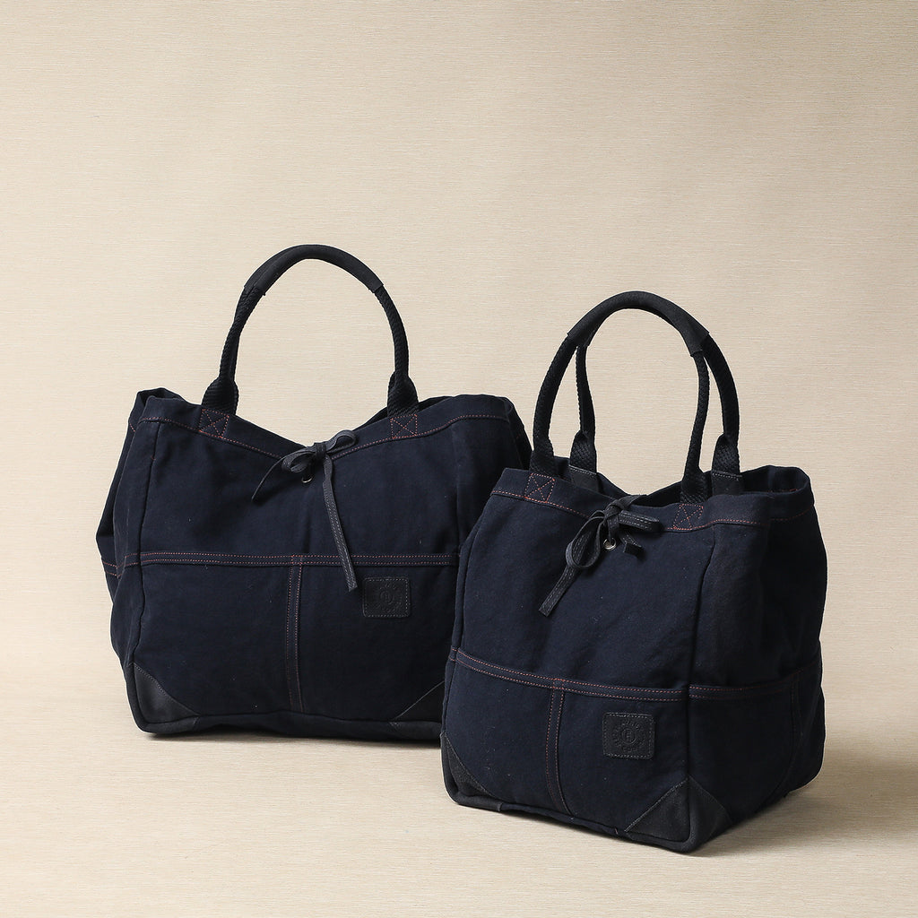 Navy Cotton Canvas Totes