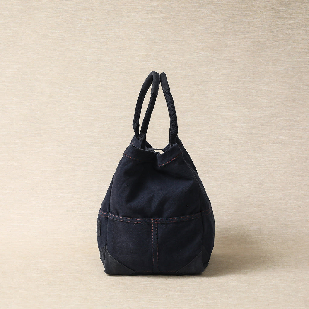 Navy Cotton Canvas Totes