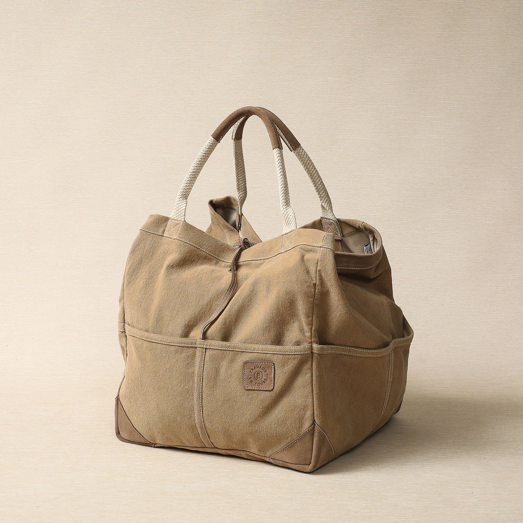 Extra Large Cotton Tote in Macchiato