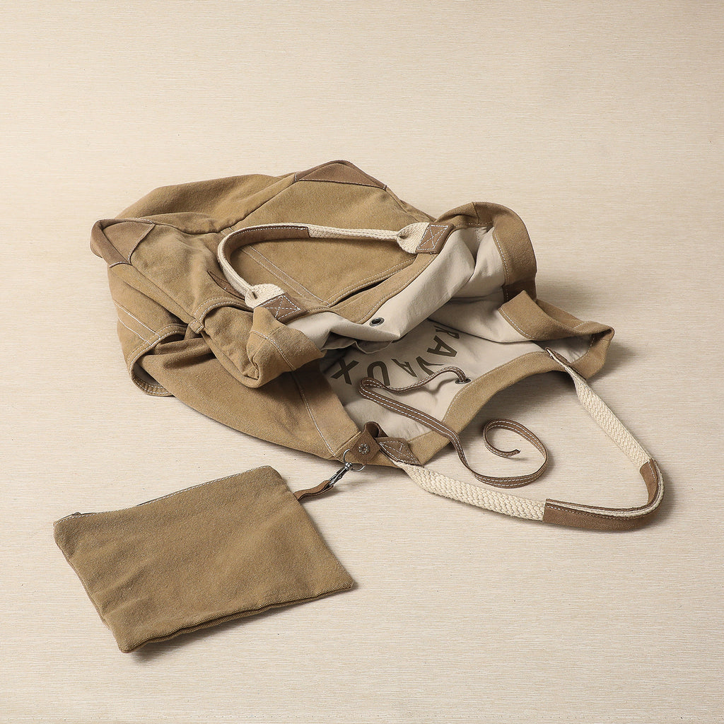Extra Large Cotton Tote in Macchiato