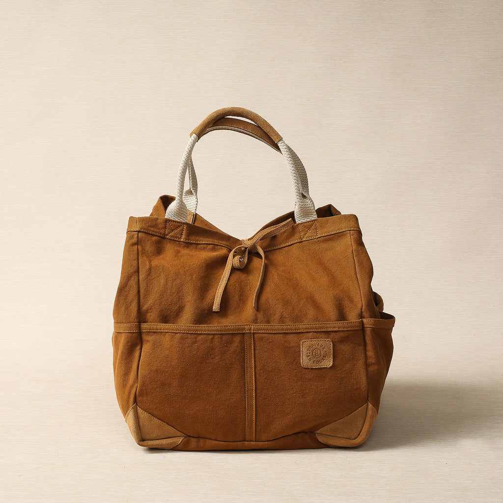 Medium Brandy Canvas Tote