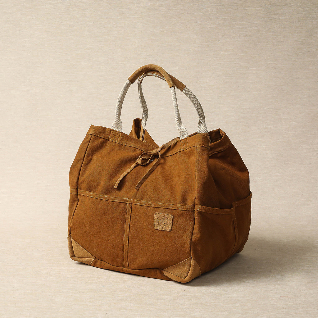 Medium Brandy Canvas Tote