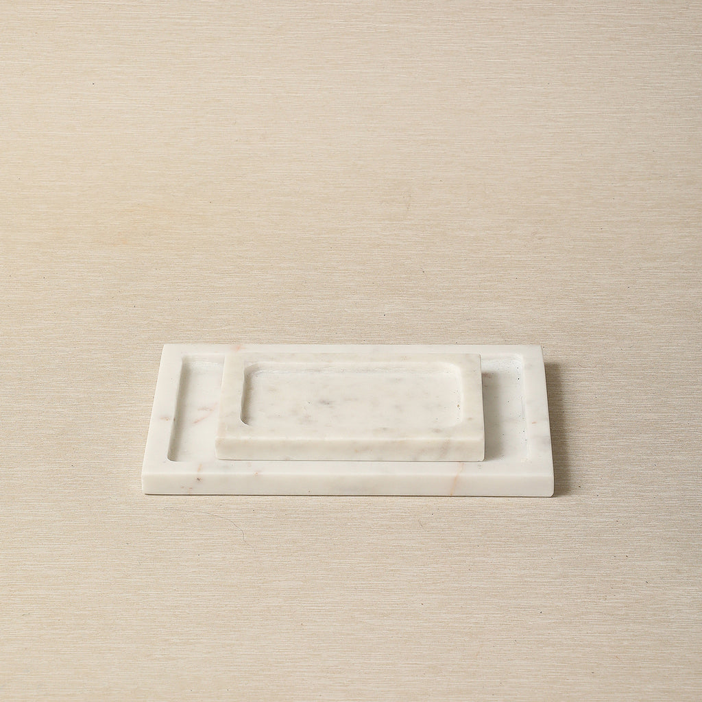 Rectangular soapstone trays