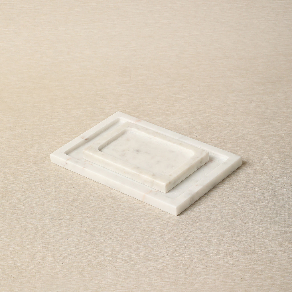 Rectangular soapstone trays