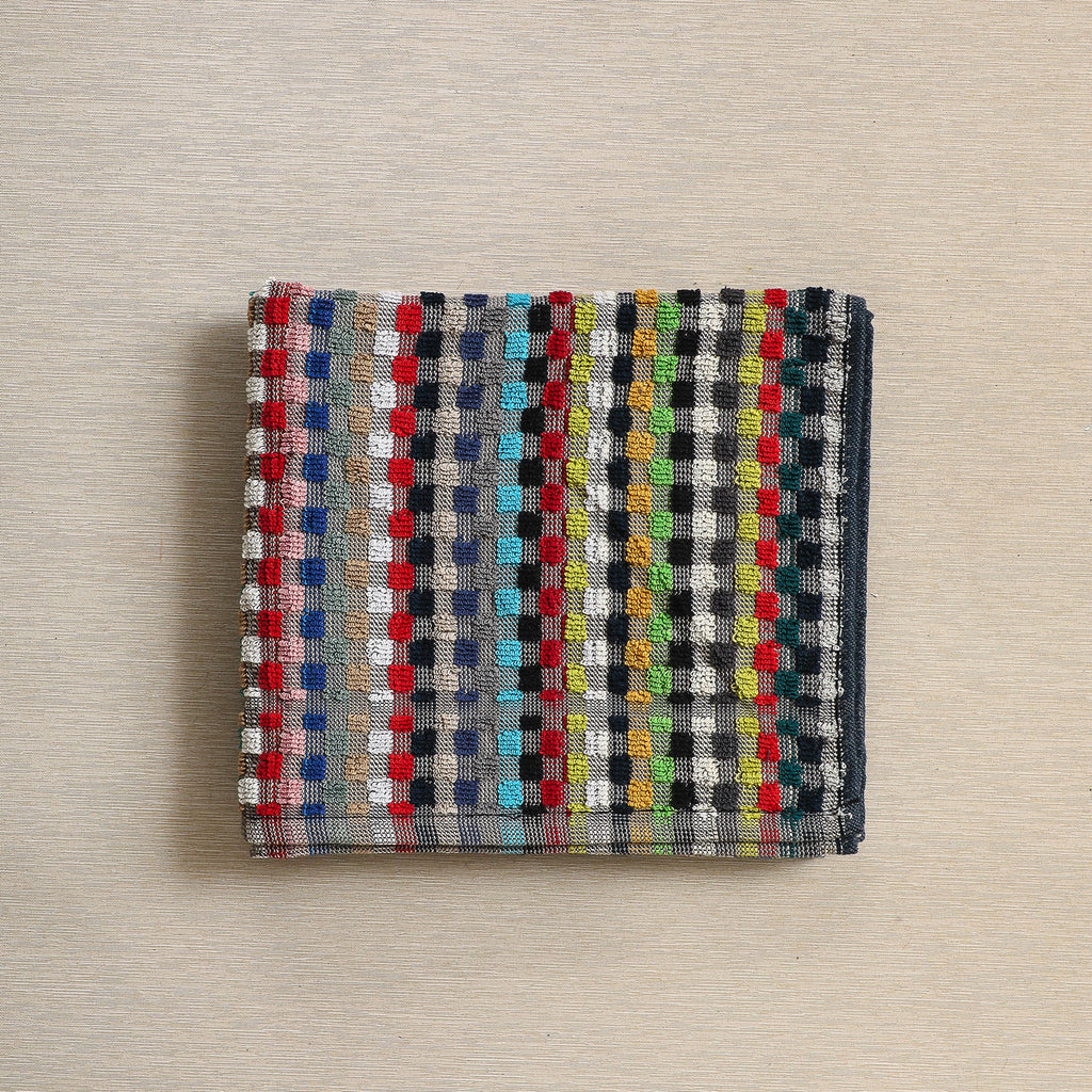 Colorful textured spa towels