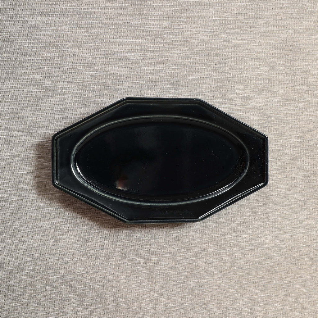 Indigo glazed octagonal tapas dishes