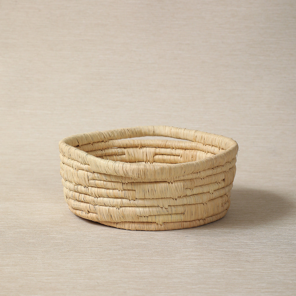 Circular stone bread basket handmade