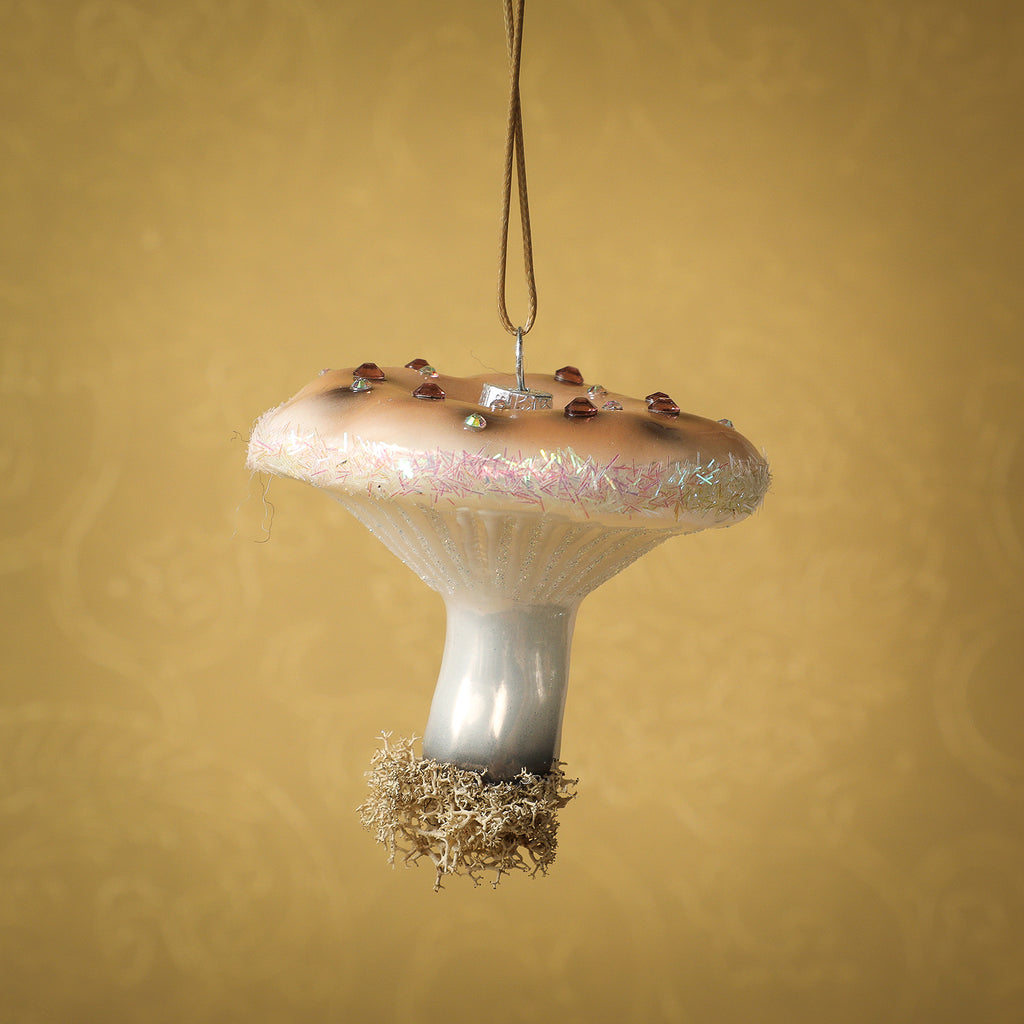Ivory High Grove Mushroom Ornament