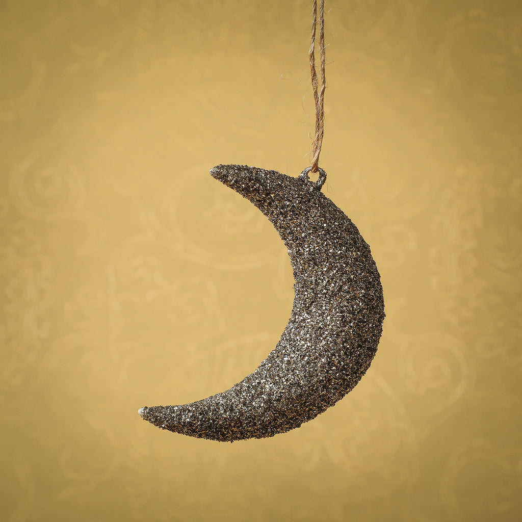Shimmery crescent moon