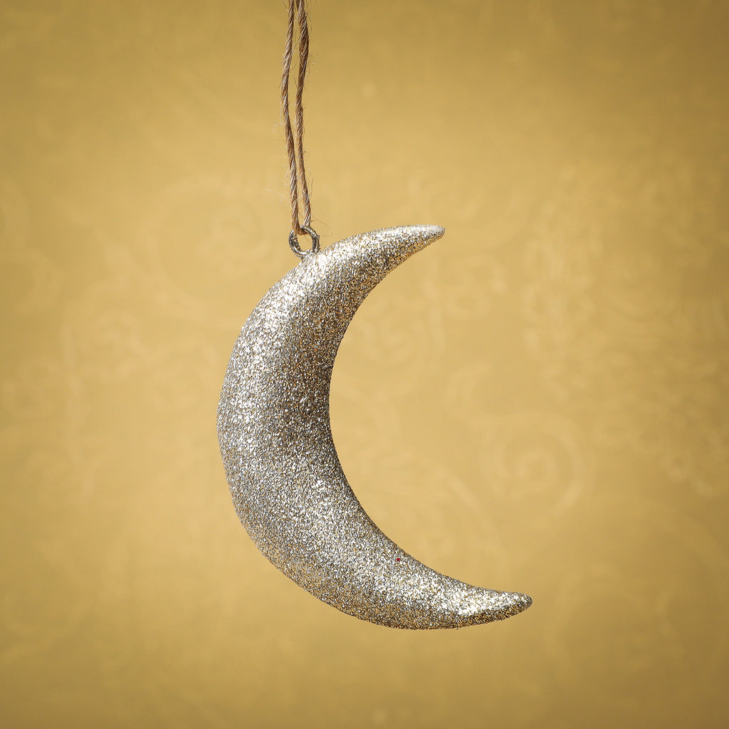 Shimmery crescent moon