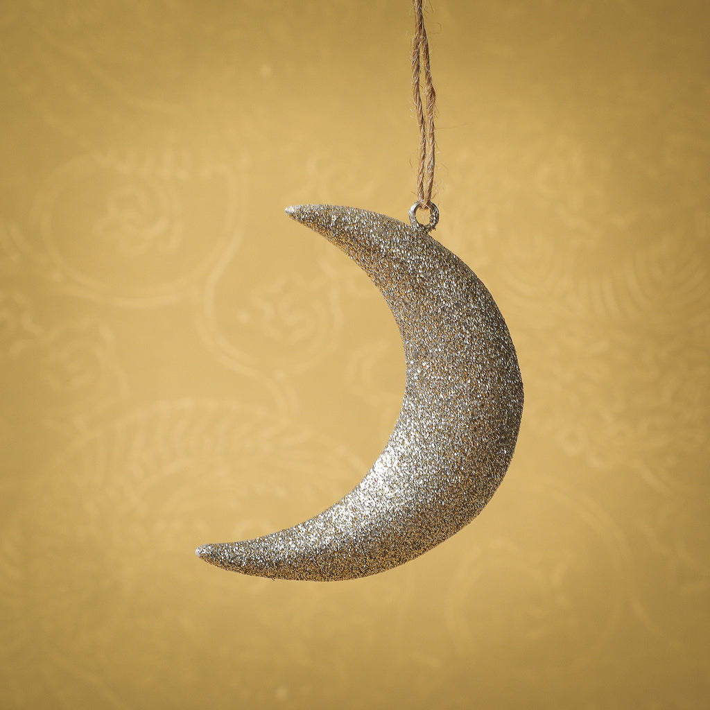 Shimmery crescent moon