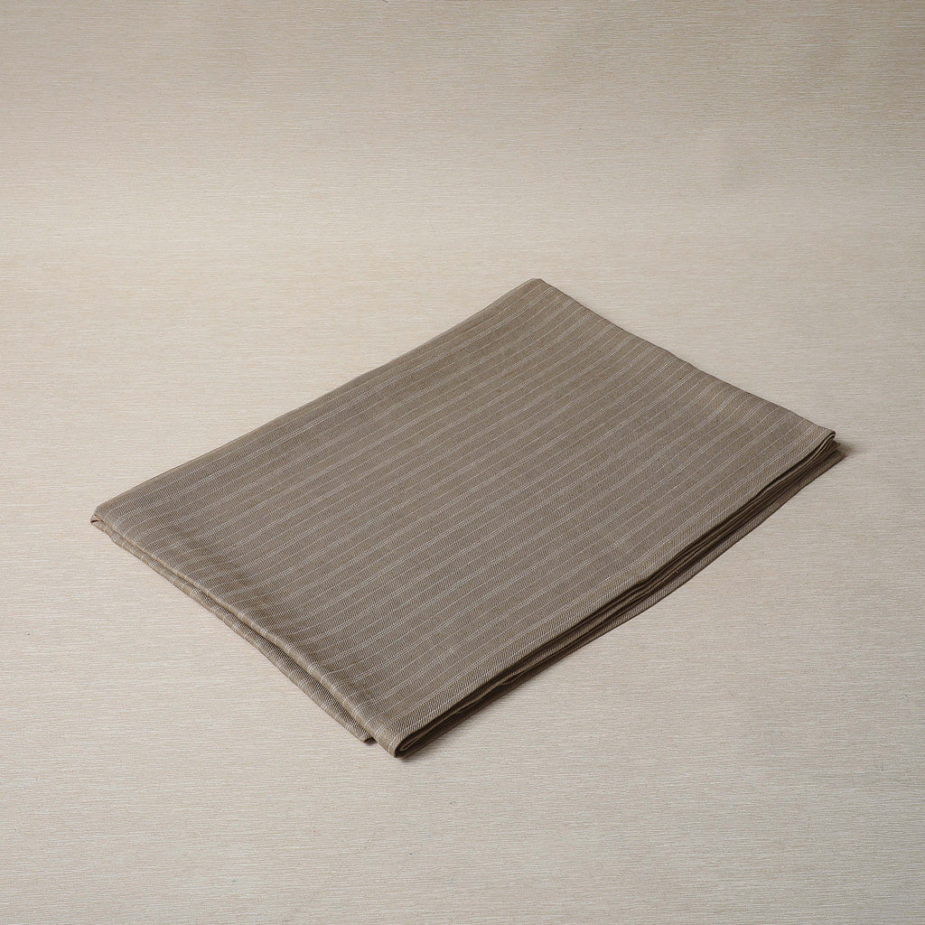 Beige linen stripe tablecloth