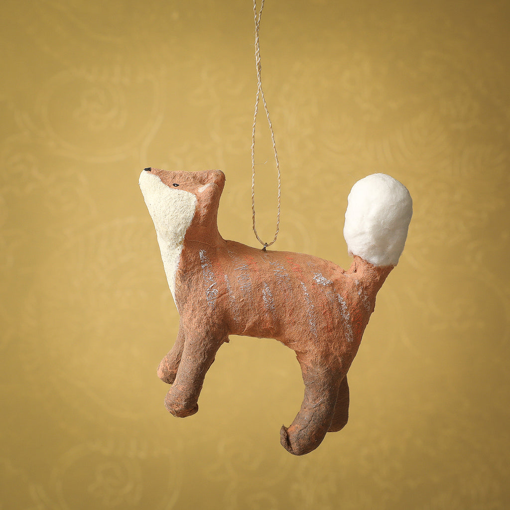 Cotton fox ornament