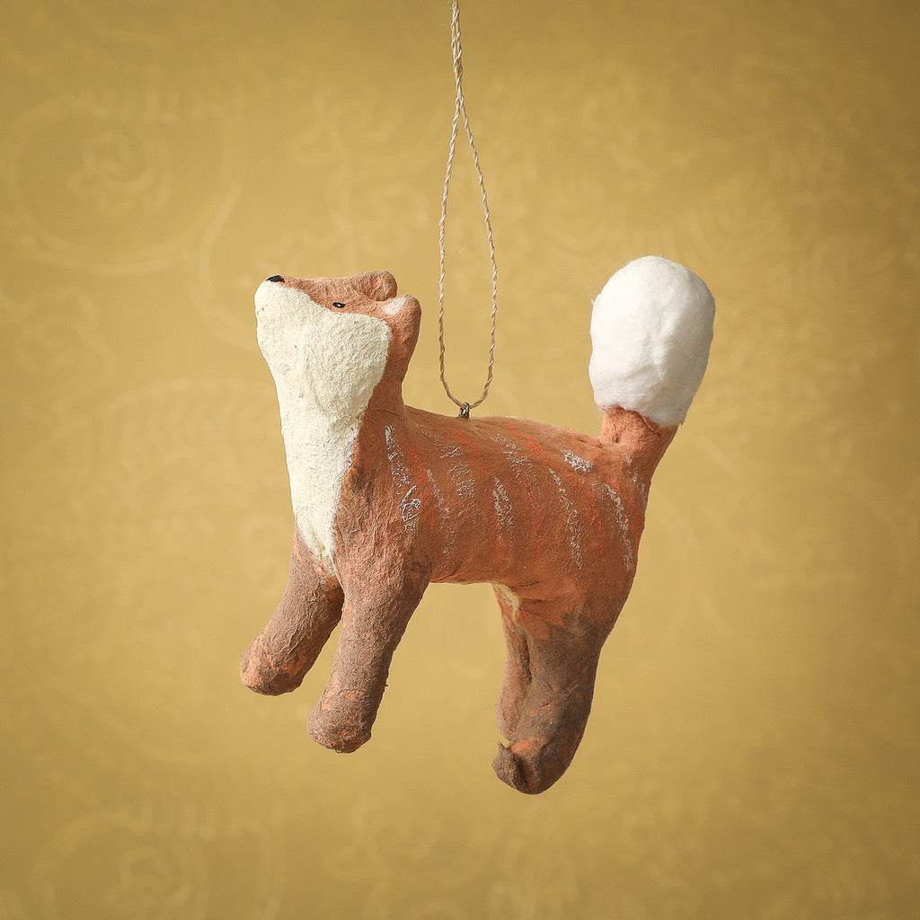 Cotton fox ornament