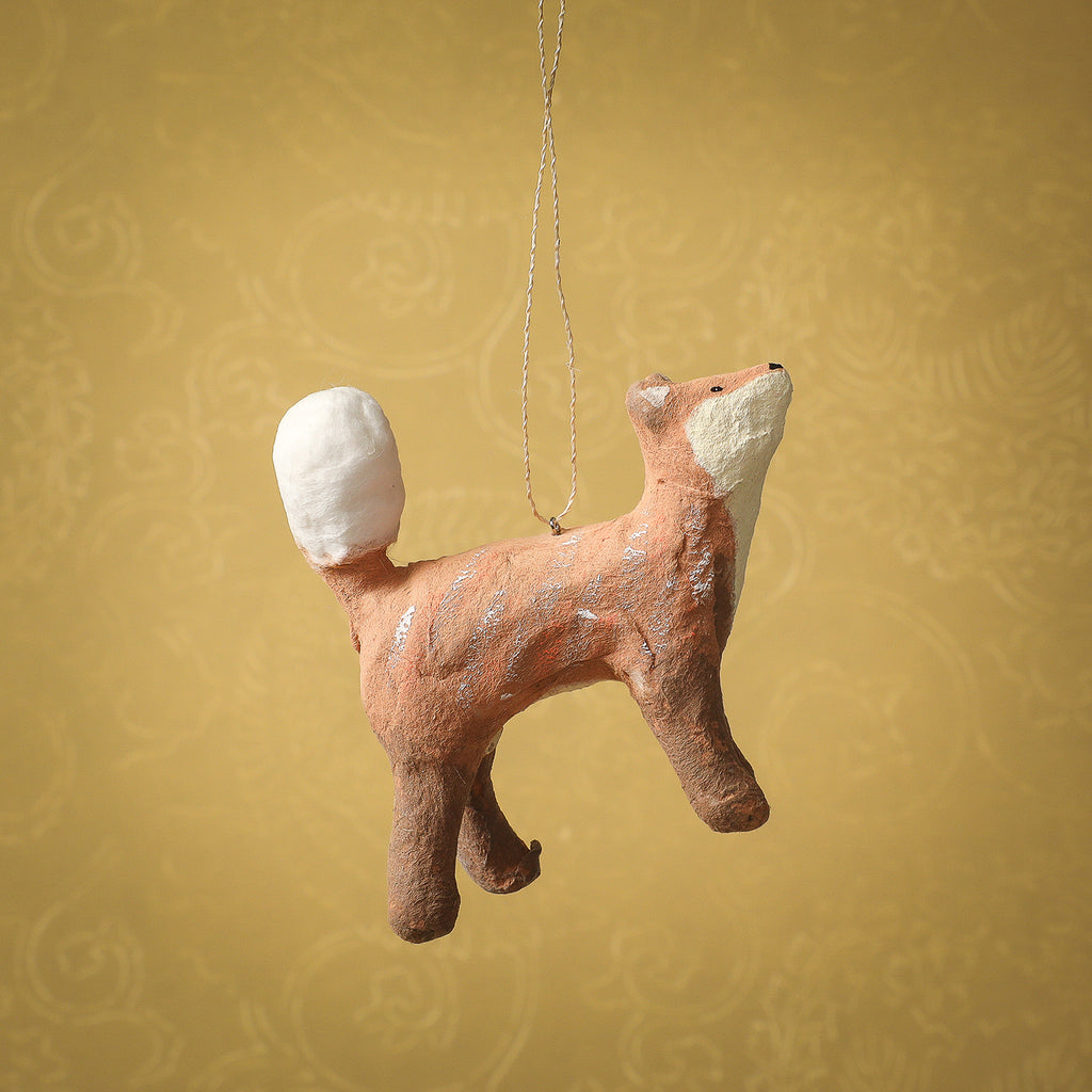 Cotton fox ornament