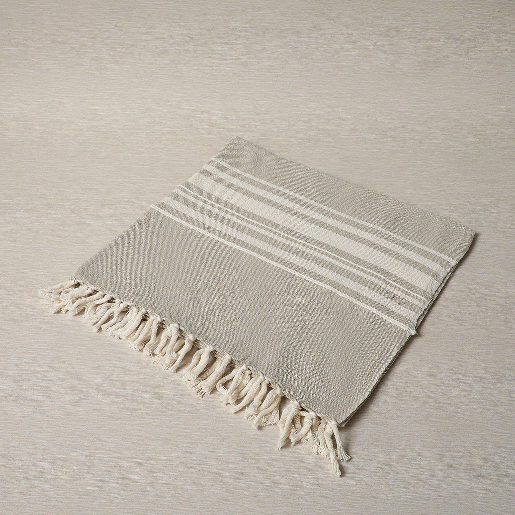 Large Contemporary Towel - Variegated Stripes
