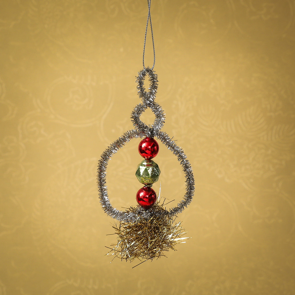 Assorted Vintage Caged Tinsel Silver