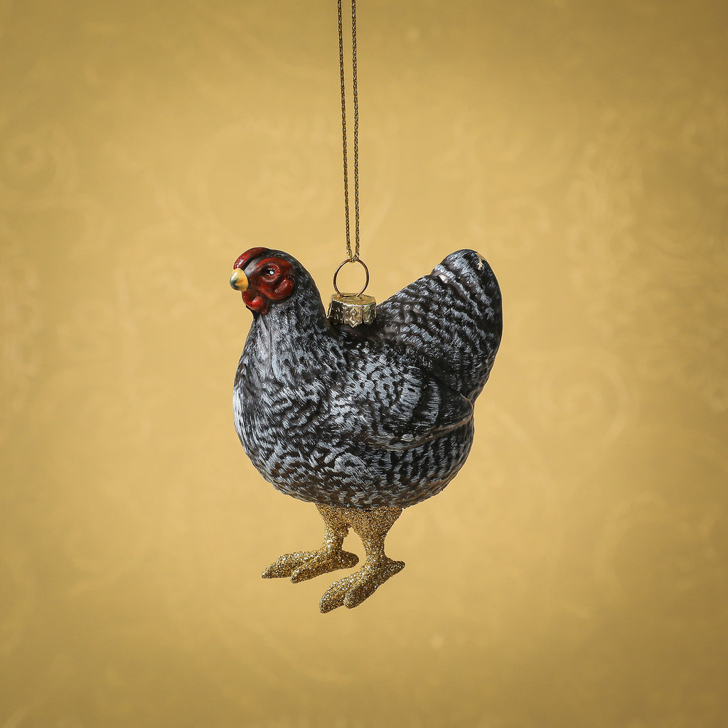 Farmhouse hen ornament