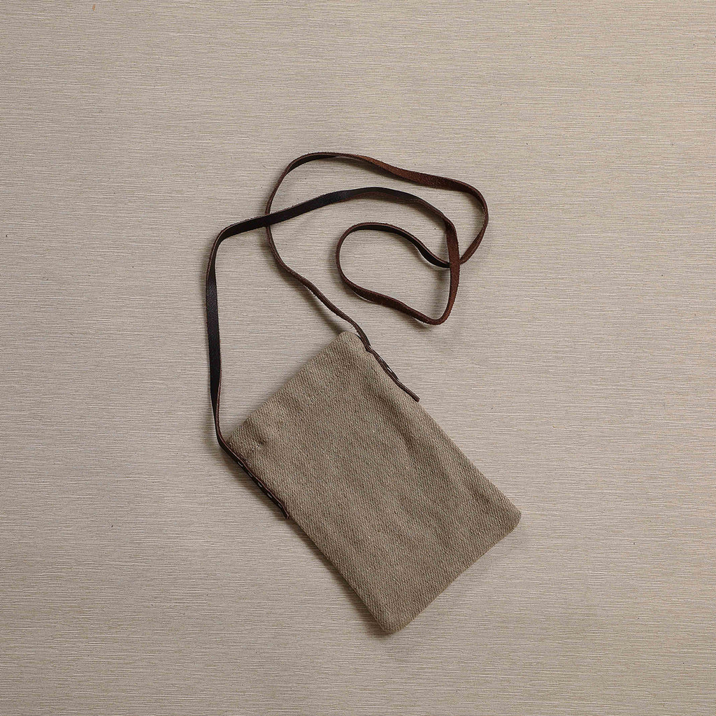 Simple summer crossbody linen bag