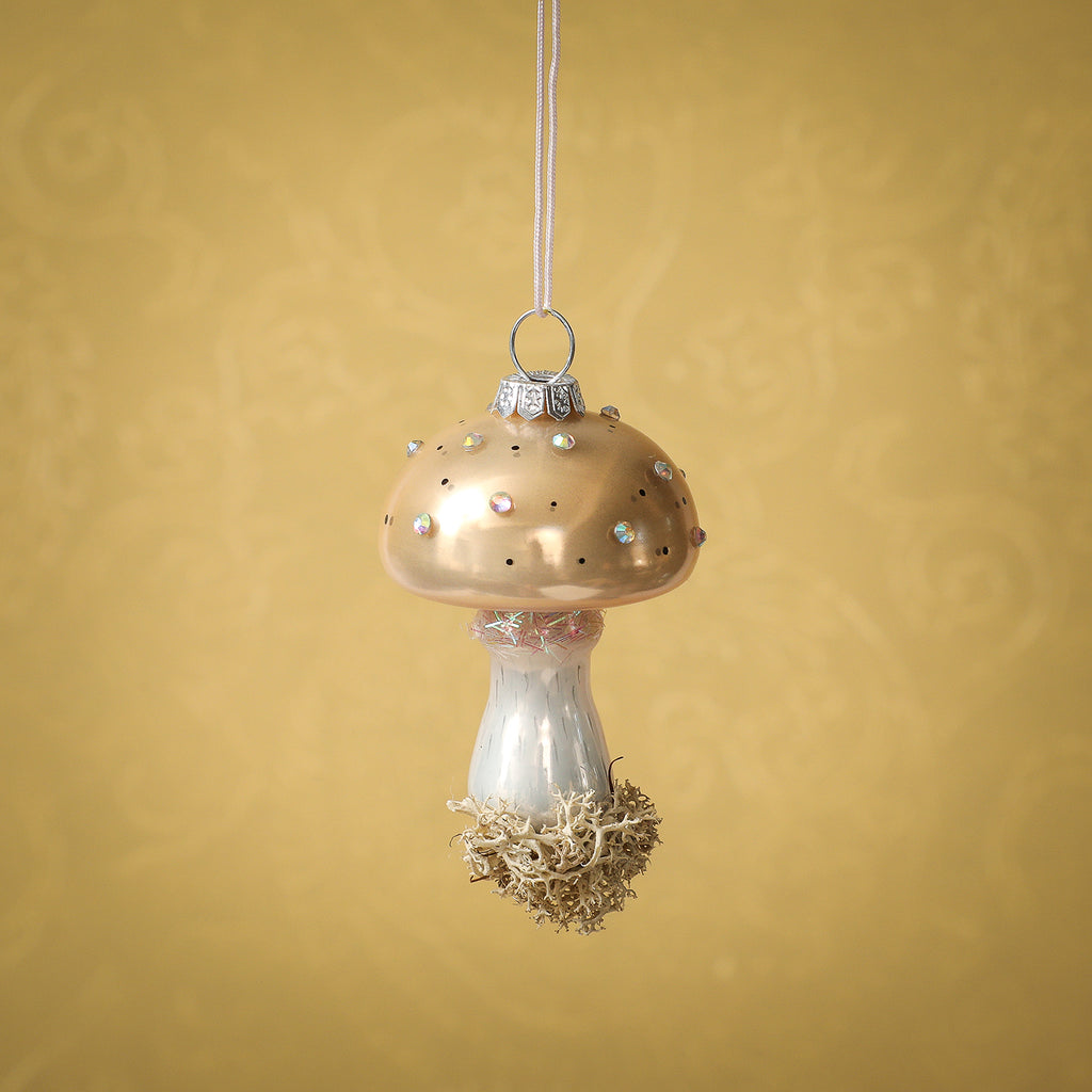 Ivory High Grove Mushroom Ornament