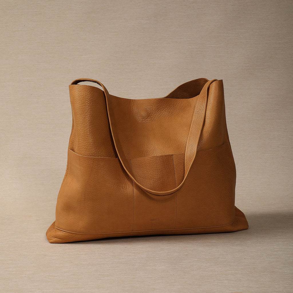 Nimes Bonarda tote bag in saddle leather