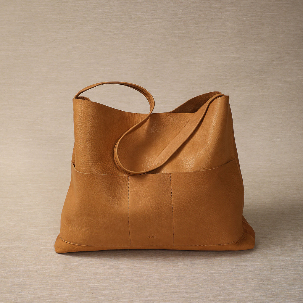 Nimes Bonarda tote bag in saddle leather