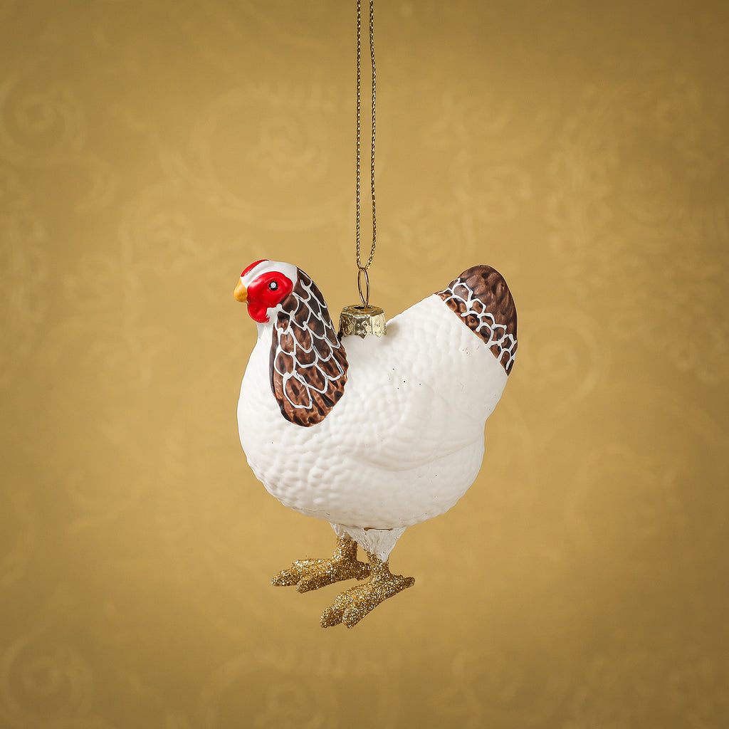 Farmhouse hen ornament