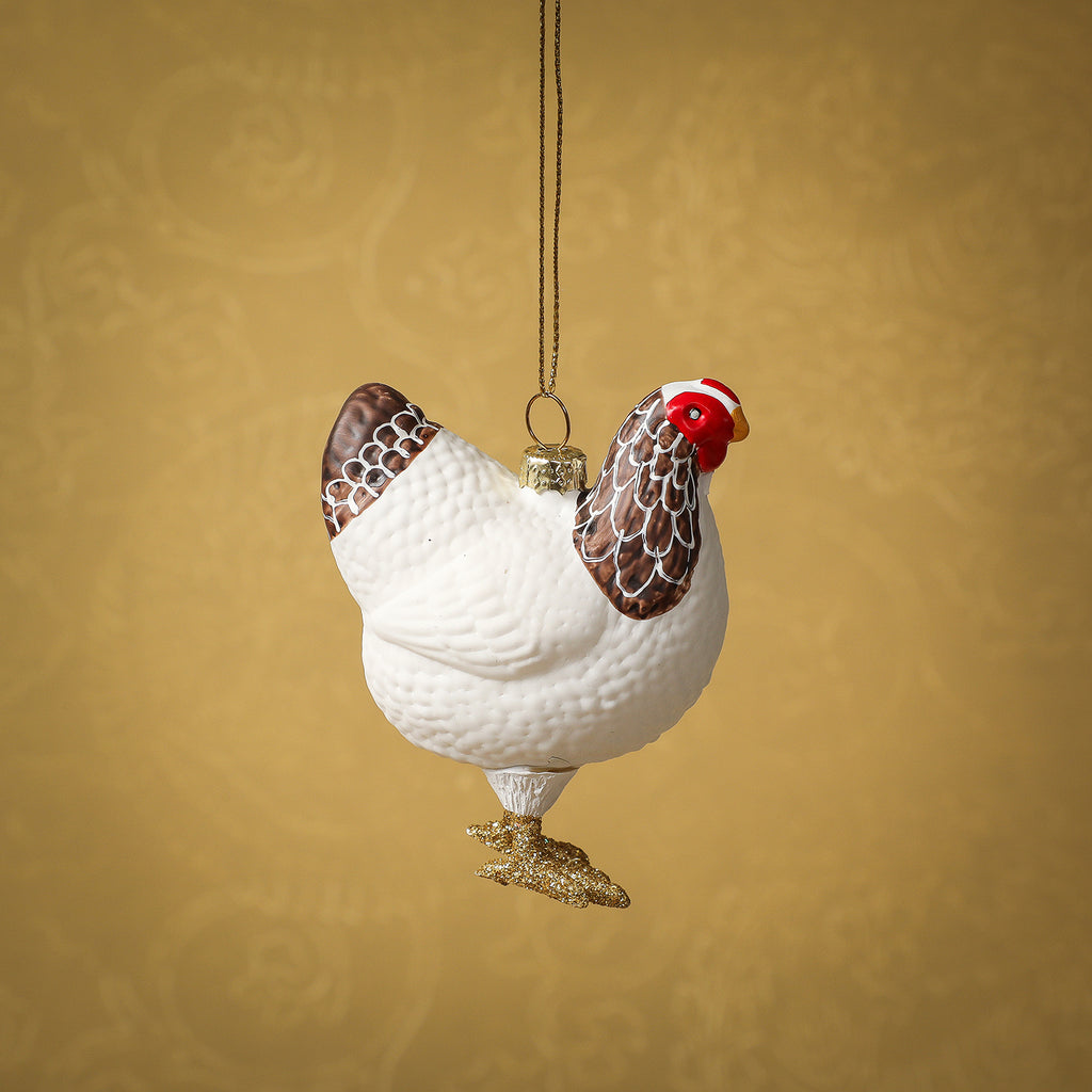 Farmhouse hen ornament