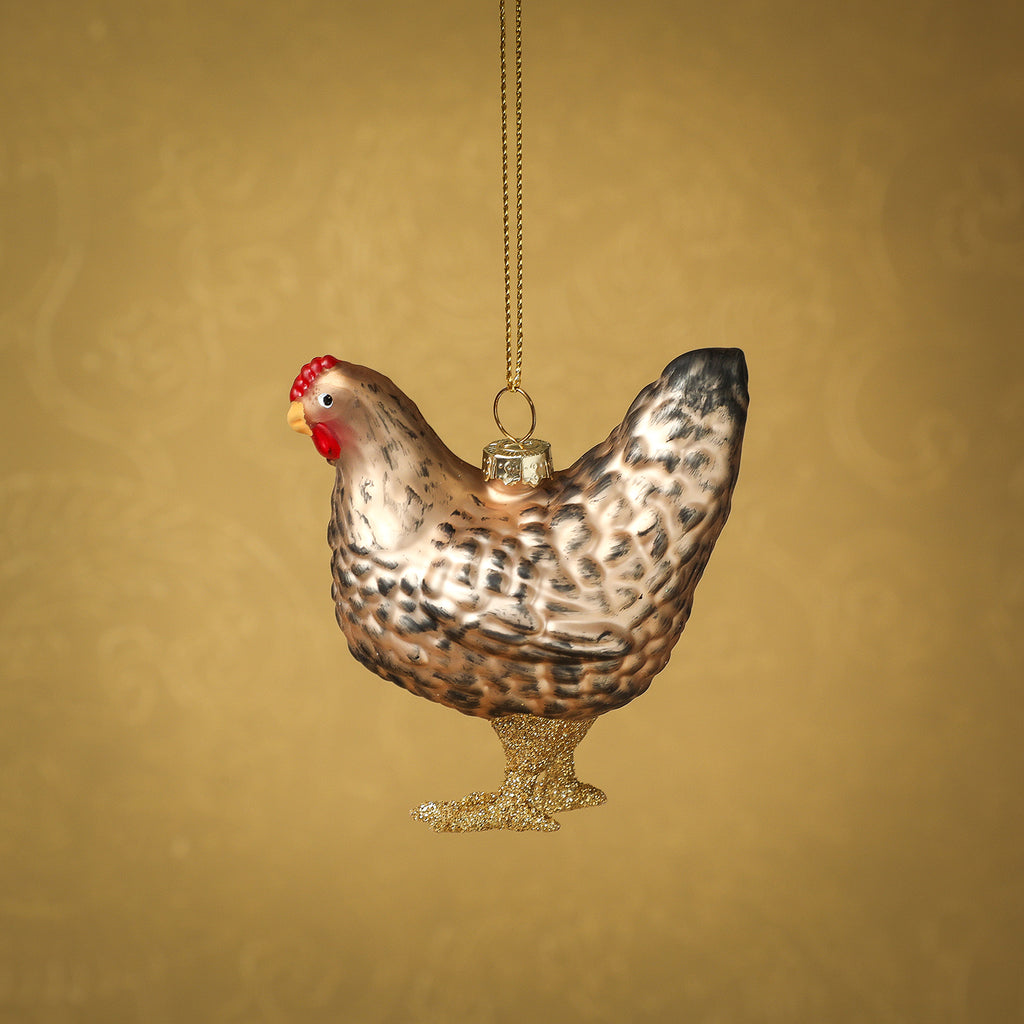 Farmhouse hen ornament