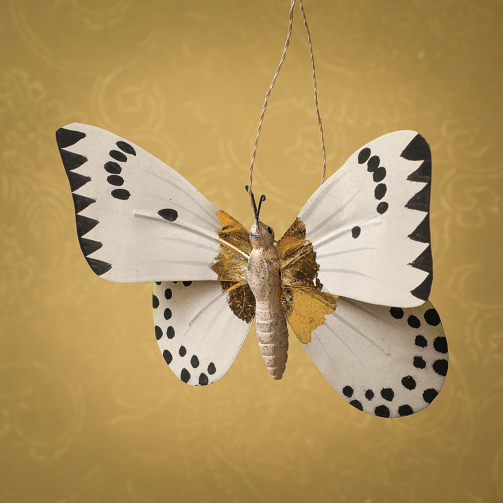 Moth with gold markings ornament