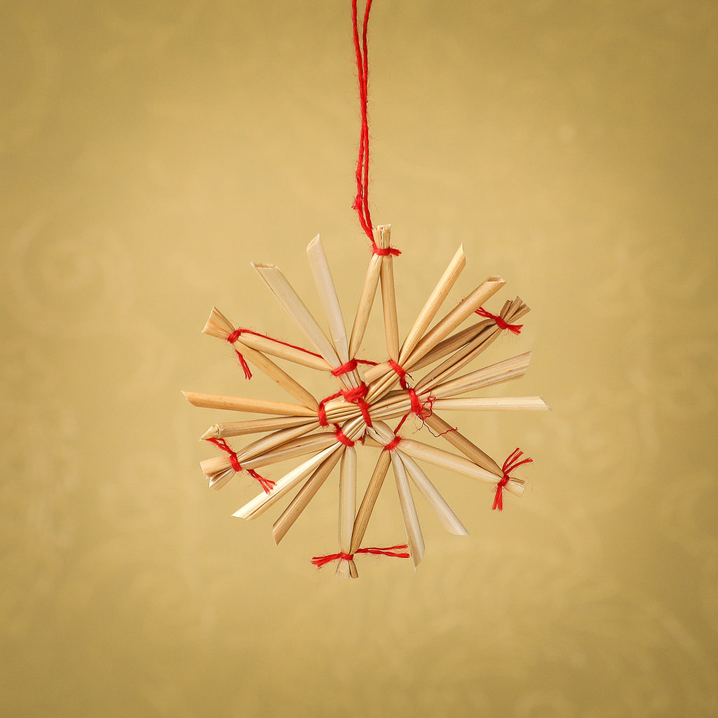 Straw star ornaments boxed set