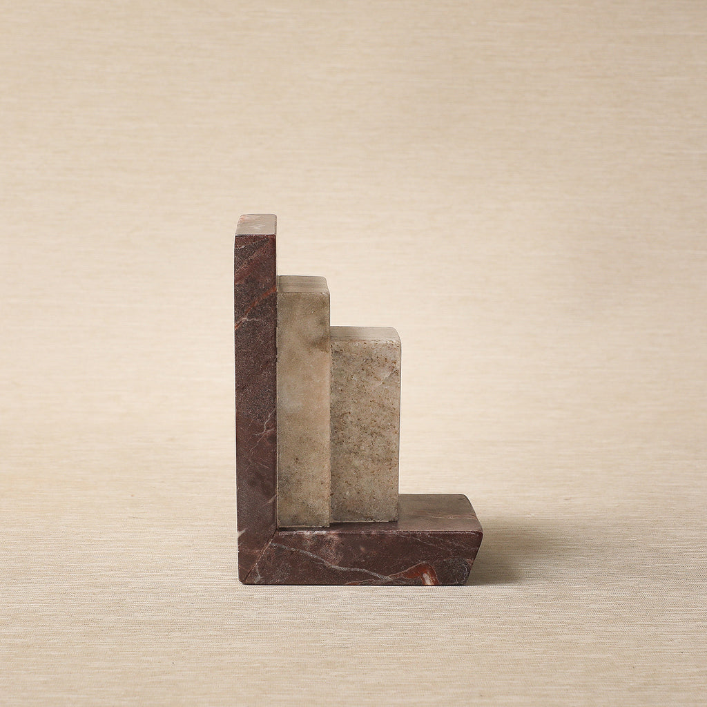 Tower bookend in marble