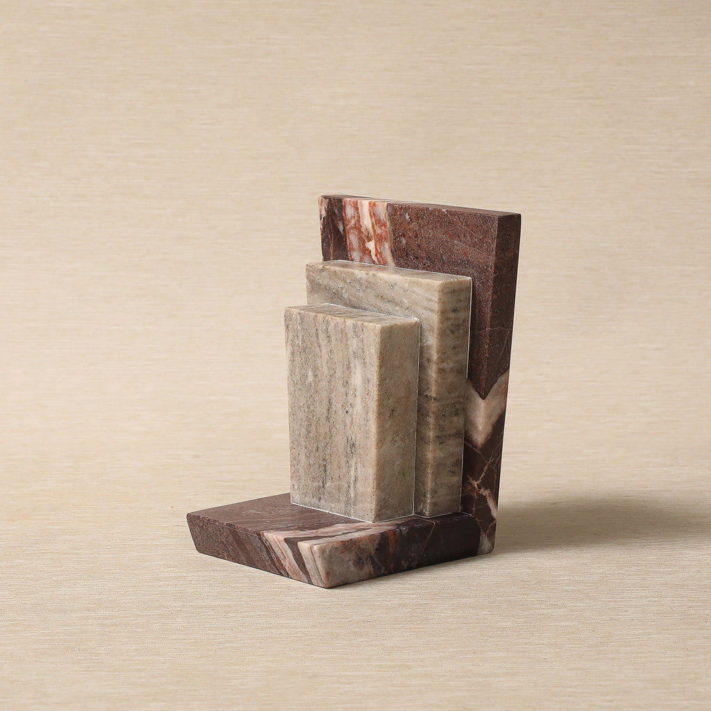 Tower bookend in marble