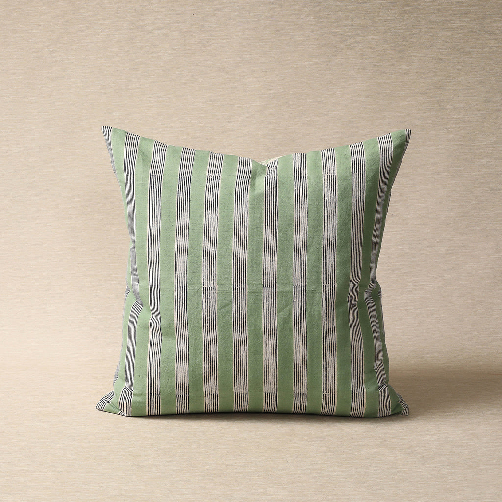 Indu 22" blockprinted pillow
